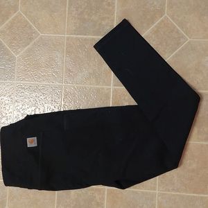 SOLD Carhartt Fitted Slim Fit Work Force Utility Black Leggings Medium Women's